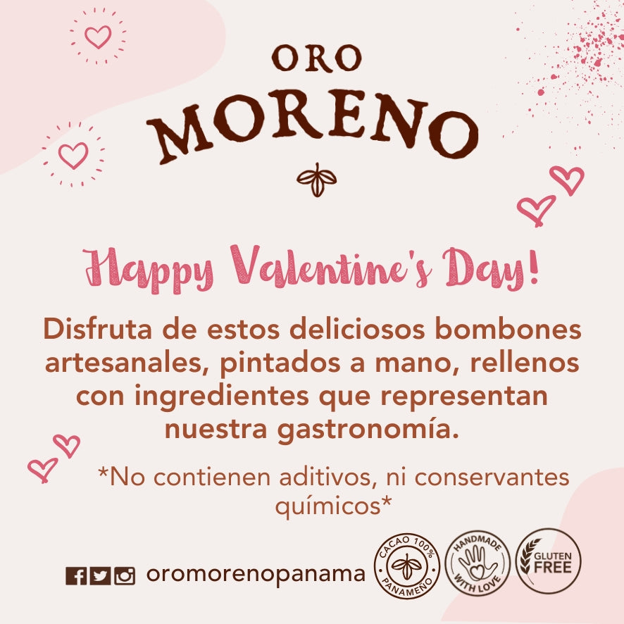 TARJETA DE 4 BOMBONES SAN VALENTIN