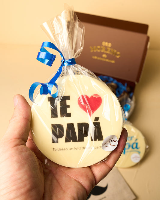 DISCO DE CHOCOLATE BLANCO - DÍA DEL PADRE