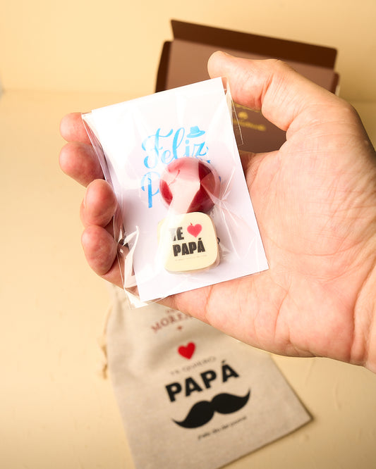 BOLSITAS DE CELOFAN CON 2 BOMBONES - DÍA DEL PADRE