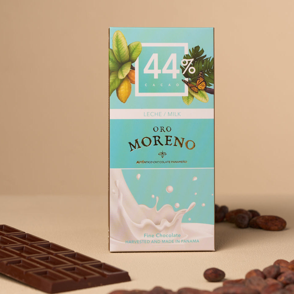 BARRA DE LECHE 44% CACAO – Oro Moreno Panamá