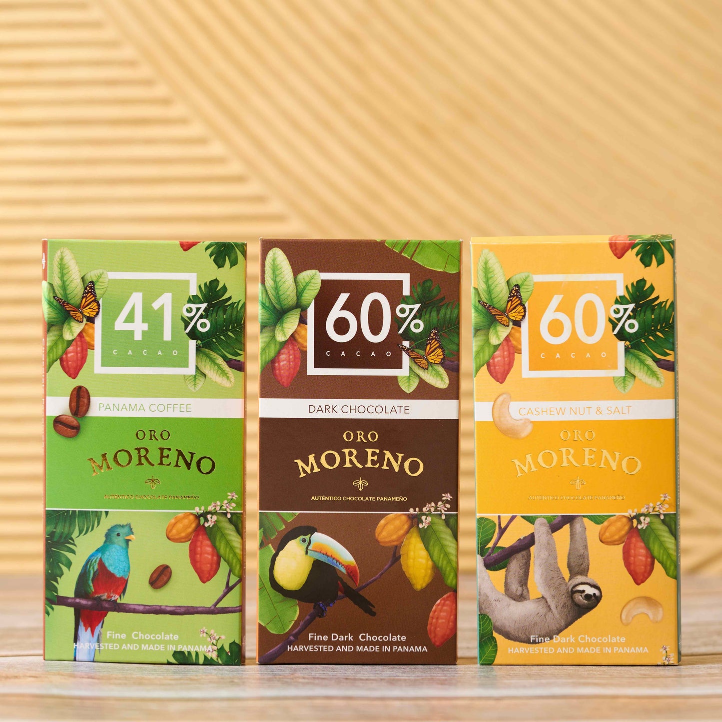 3 PACK BARRAS DE CHOCOLATE: CAFÉ 41% - CACAO 60%- PEPITAS DE MARAÑÓN 60%