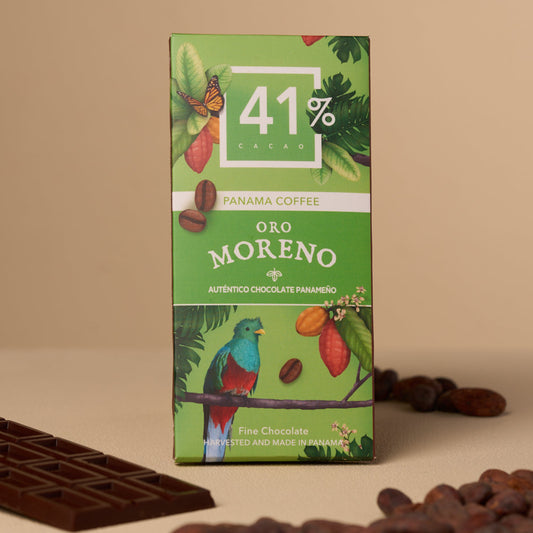 BARRA DE CHOCOLATE CON CAFÉ  41% CACAO