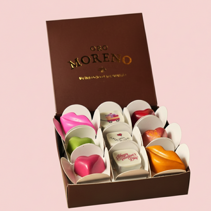 CAJA DE 9 BOMBONES - SAN VALENTIN