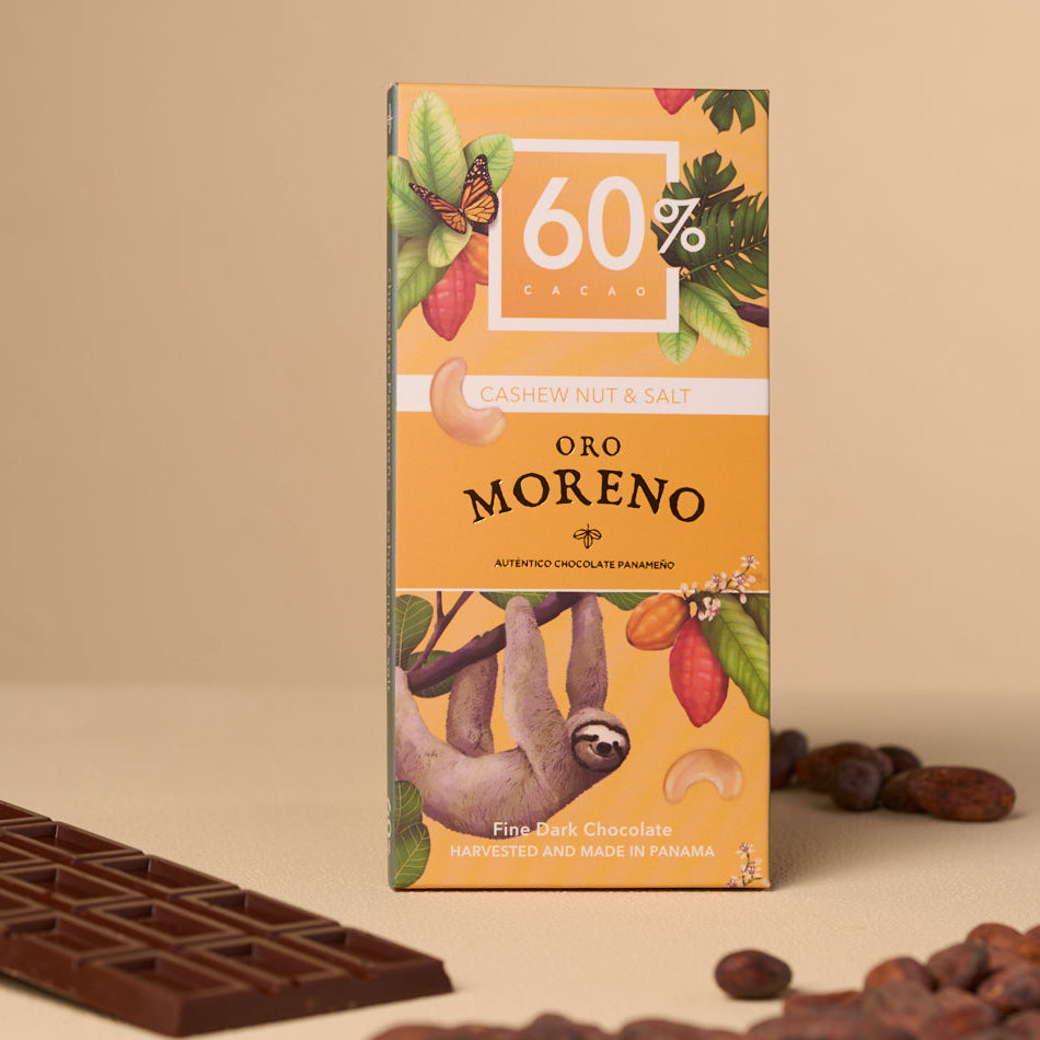 BARRA DE CHOCOLATE SAL Y PEPITAS DE MARAÑON 60% CACAO