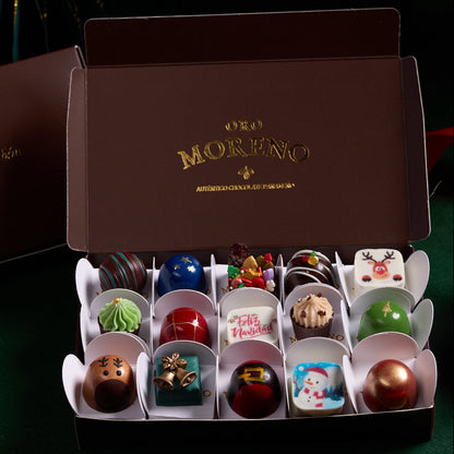 CAJA DE 15 BOMBONES NAVIDEÑOS