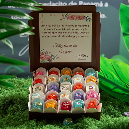 CAJA DE 25 BOMBONES DÍA DE LAS MADRES