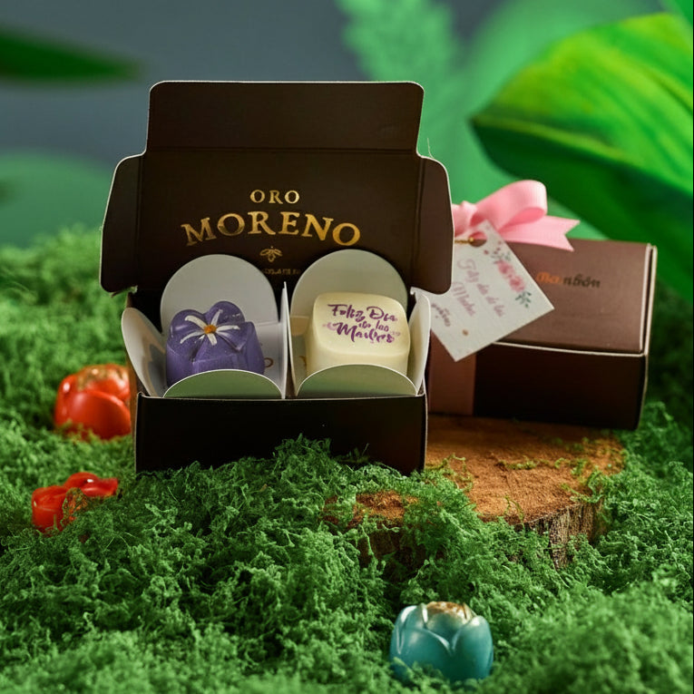 CAJA DE 2 BOMBONES DÍA DE LAS MADRES