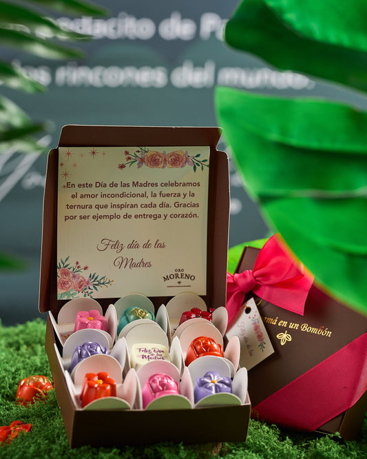 CAJA DE 9 BOMBONES DÍA DE LAS MADRES