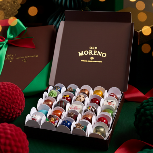 CAJA DE 25 BOMBONES NAVIDEÑOS